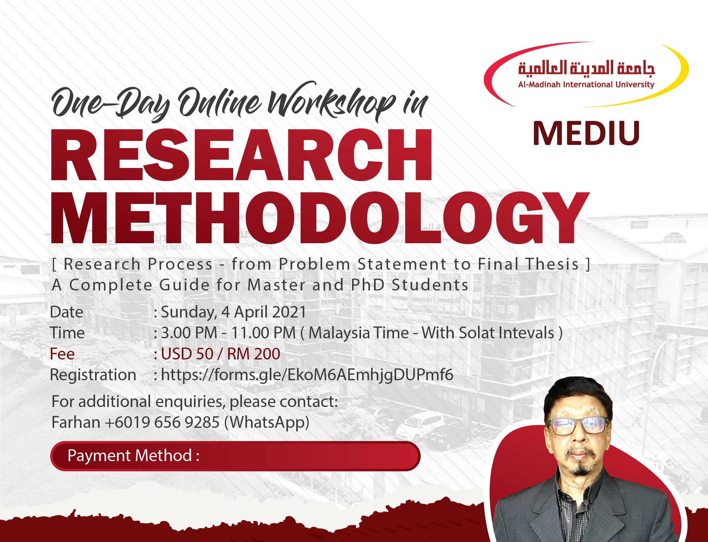 online workshop on research methodology 2022
